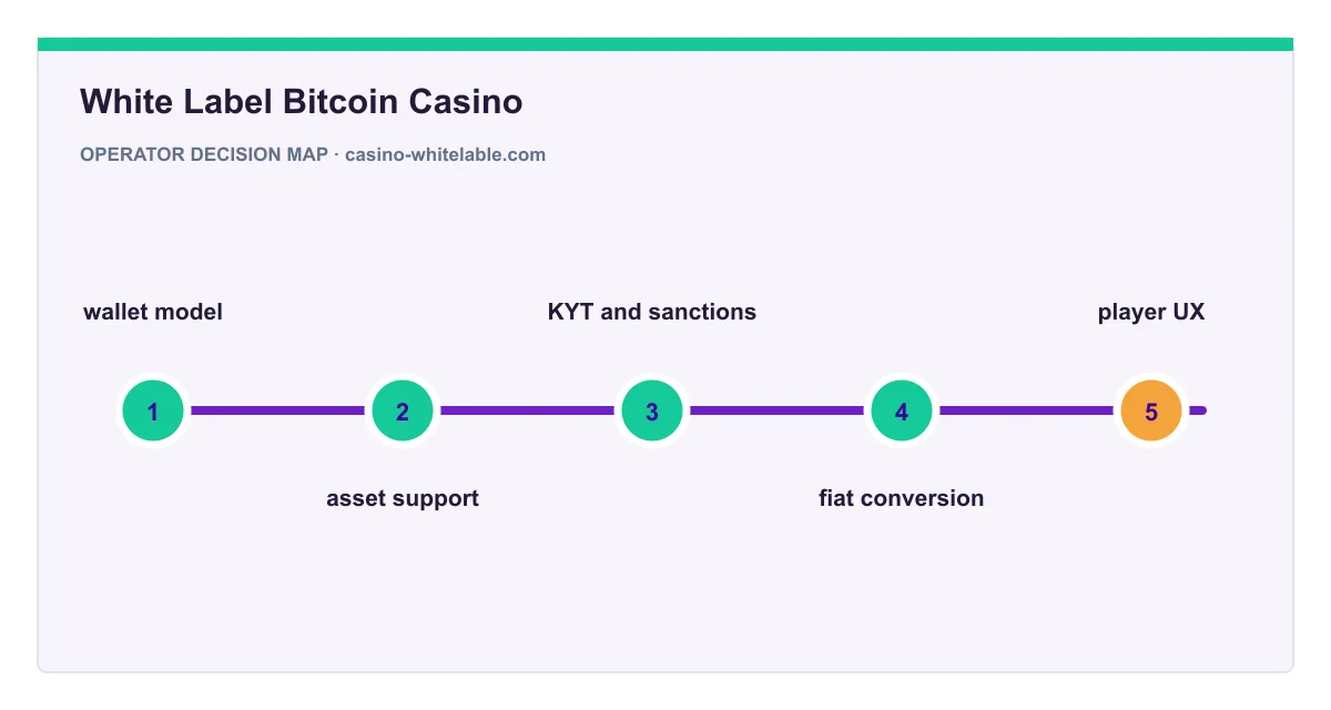 Decision map for White Label Bitcoin Casino