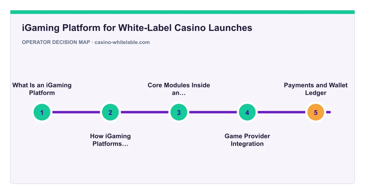 Decision map for iGaming Platform for White-Label Casino Launches