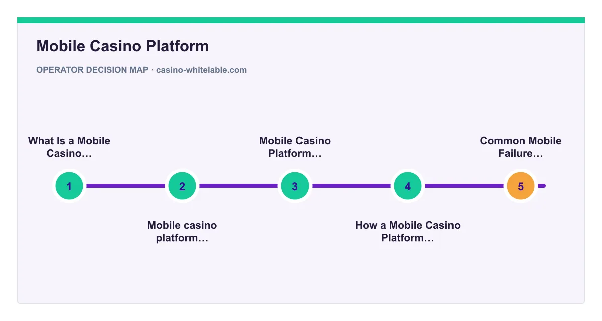 Decision map for Mobile Casino Platform