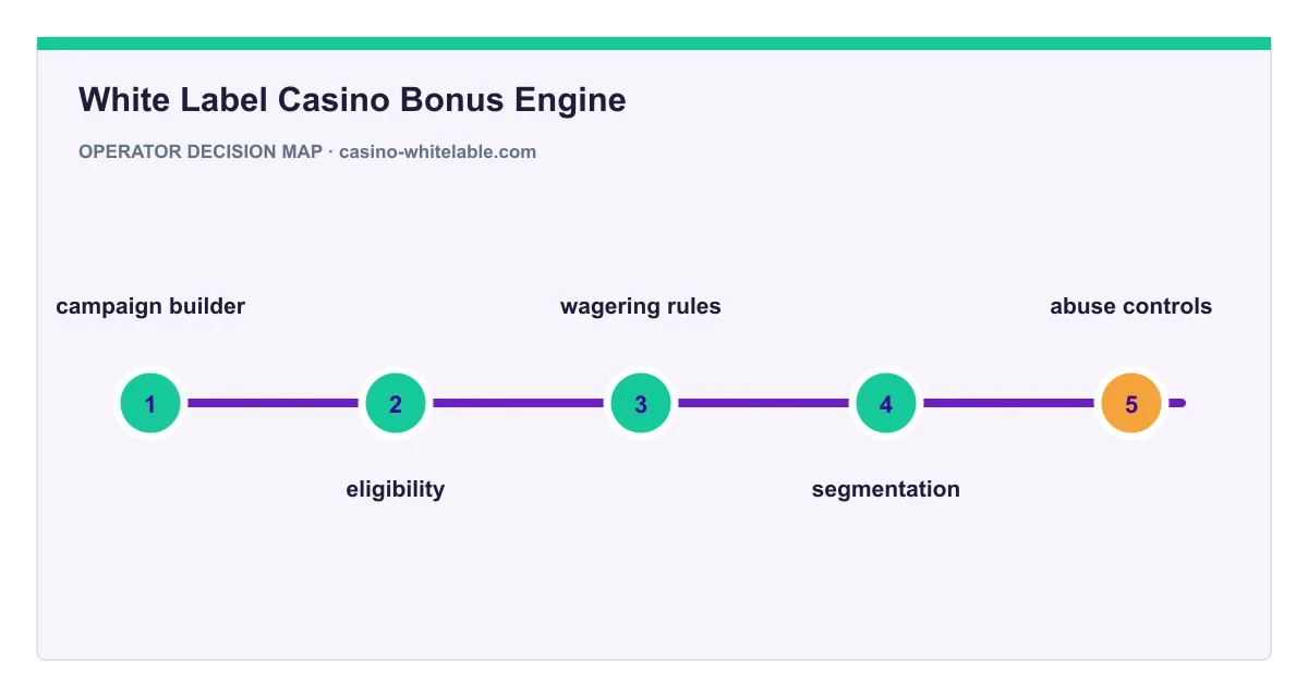 Decision map for White Label Casino Bonus Engine